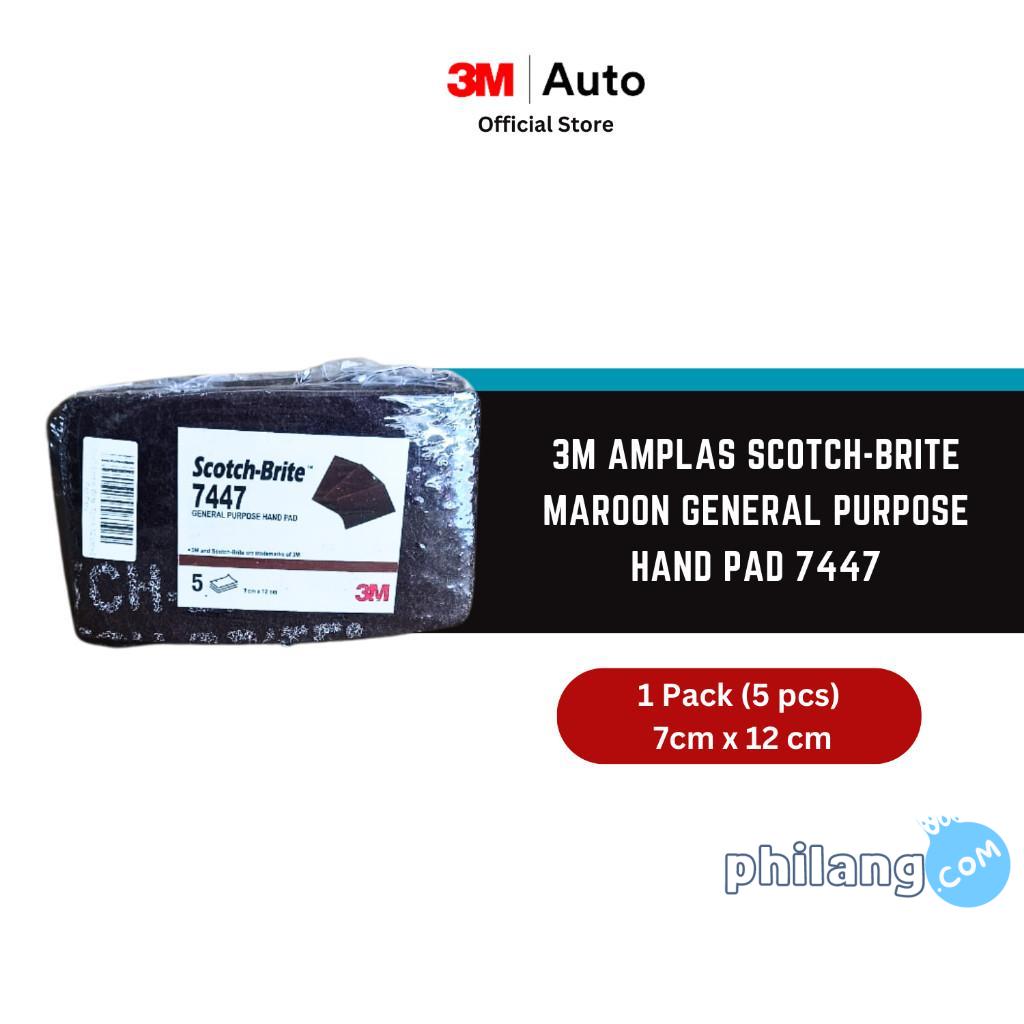 3M Scotch-Brite Maroon 6 in x 9 in Amplas