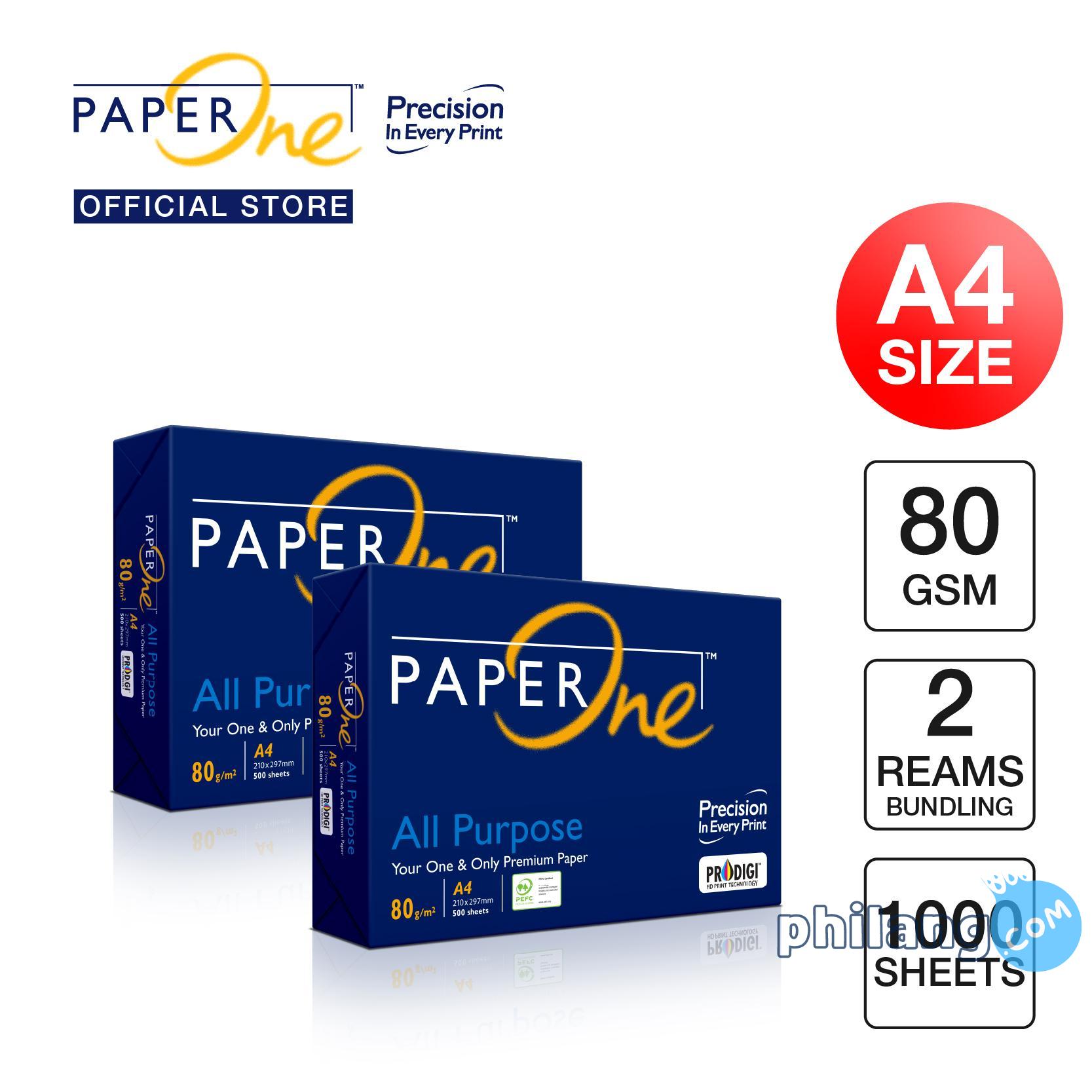 PAPERONE Kertas A4 80gr All Purpose 2 Rim (1000 lembar) Kertas HVS