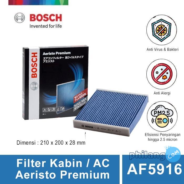 Bosch AF5916 Aeristo Premium Filter Kabin Filter AC / Saringan AC Anti Virus Mobil Honda Brio, Mobilio dan BRV