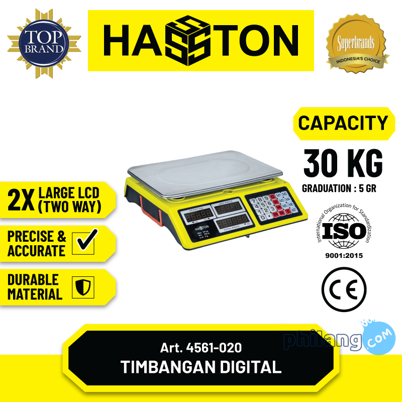 Hasston Timbangan Duduk Digital 30 Kg (4561-020)