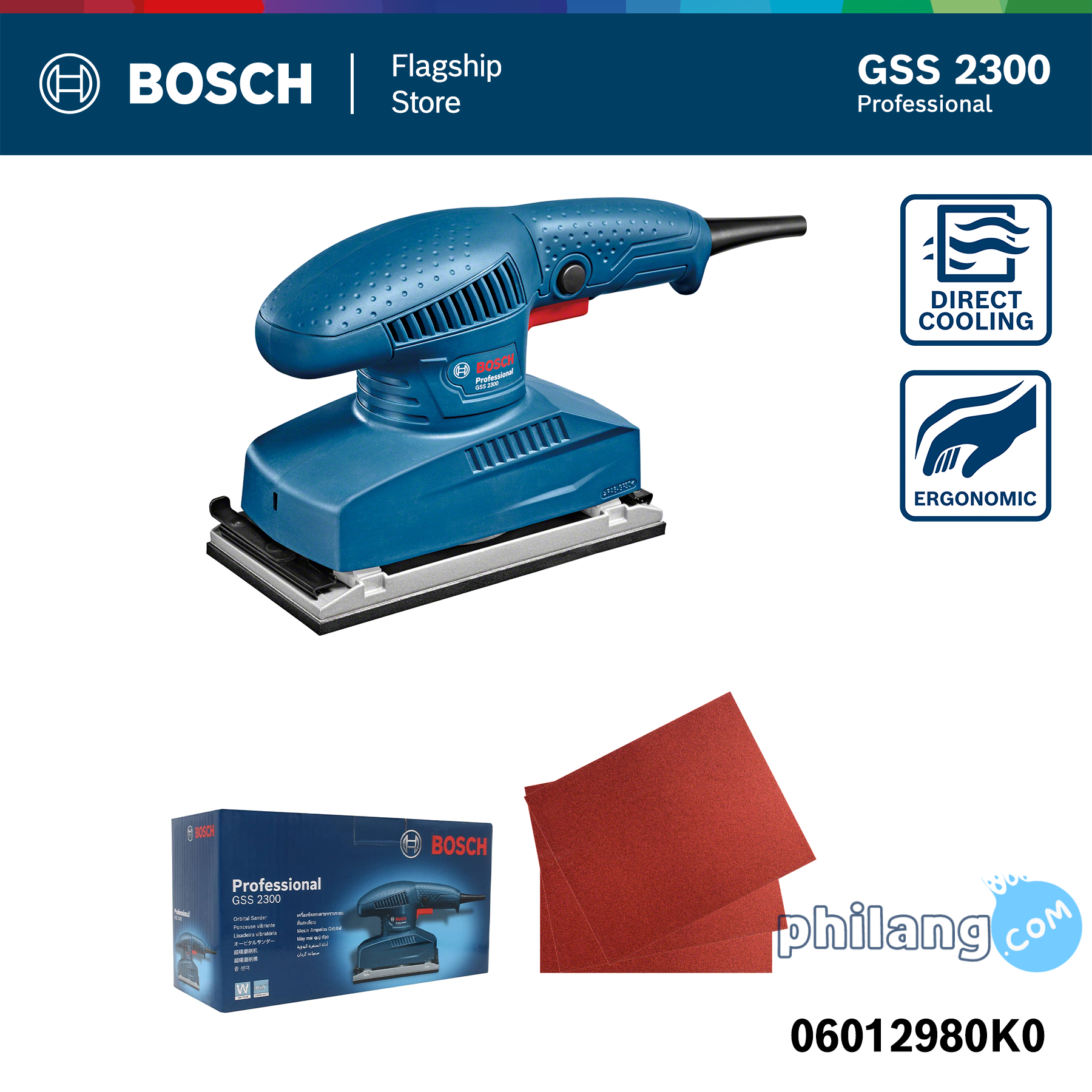 BOSCH Mesin Amplas GSS 2300 / Orbital Sander - 06012980K0