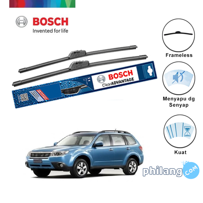 Bosch Wiper Depan & Belakang Subaru Forester S12 24" & 18" + H354 - 3 Buah/Set