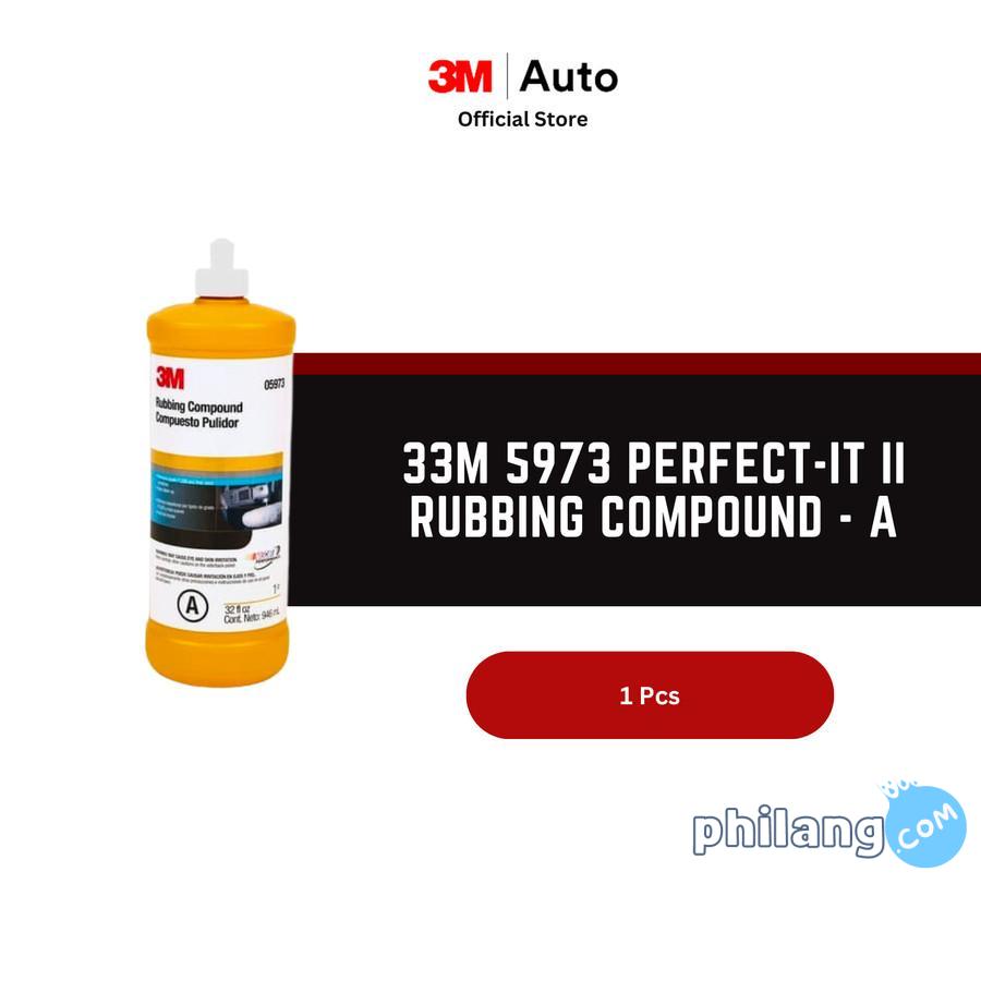 3M 5973 Perfect-It II Rubbing Compound - Kompon Poles Mobil - 1 Botol - Kuning