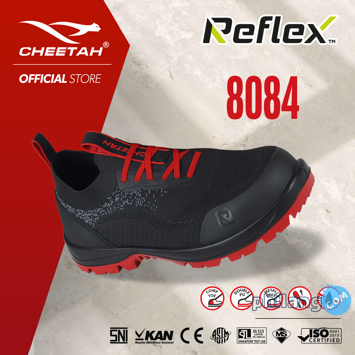 Cheetah Reflex 8084 Bold Red SoleGard Composite