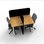 Meja kerja Staff partisi 2 3 4 6 orang /Meja kantor Murah aesthetic - 2 Staff Sonoma