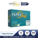 PaperOne Kertas A3 75gr Copier 1 Rim (500 lembar) Kertas HVS B2B