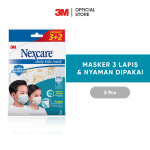 3M™ Nexcare™ Daily Kids Mask, Masker 3 Lapis , 1 pak/ 5 pcs