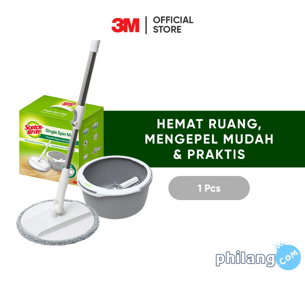 3M™ Scotch-Brite™ Spin Mop, Hemat Ruang, Praktis, 1 pc
