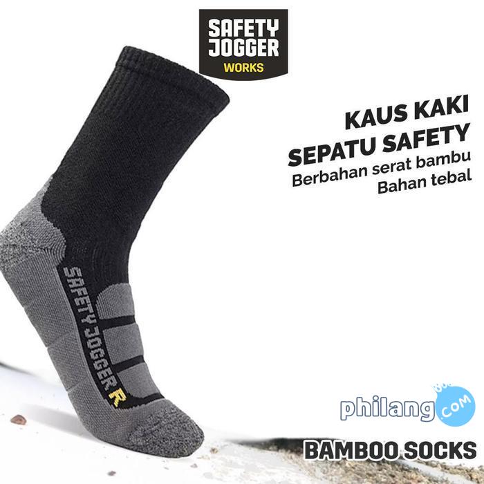 Safety Jogger Works Kaus Kaki Sepatu Safety Bamboo Bambu Serat Alami Anti-Bakteri & Anti-Bau Penyera