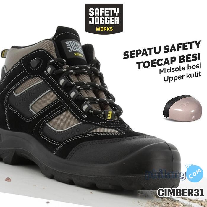 Safety Jogger Works Sepatu Safety Jogger Climber31 Proyek Pria High-Cut dengan Pelindung Jari Kaki B