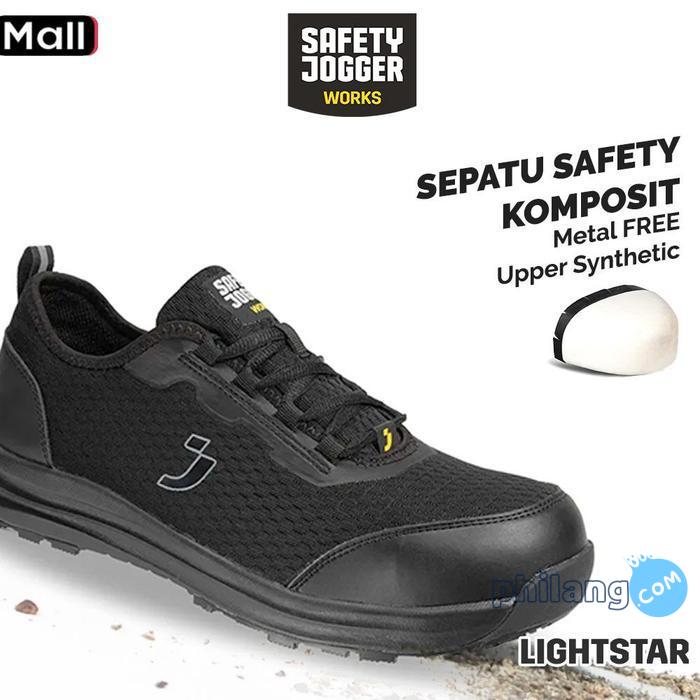 Sepatu Safety Jogger Works Lightstar S1PS Sepatu Safety Ringan Composite Toecap Metal Free Antistati