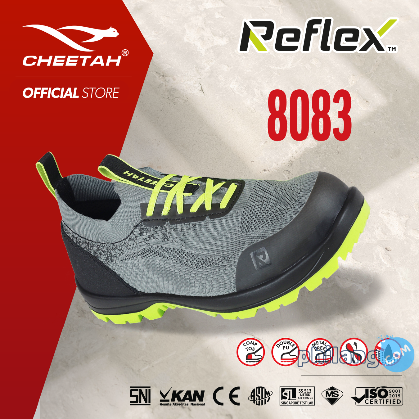 Cheetah Reflex 8083 Flash Green SoleGard Composite