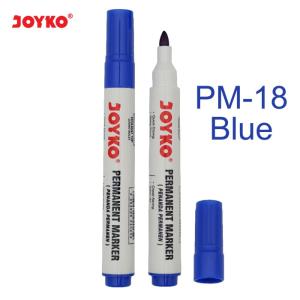 Joyko Permanent Marker Spidol Permanen Round Tip - Blue
