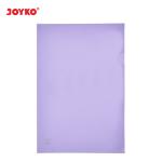 Map L Plastik Bening Clear Sleeves Joyko CS-11-F4 Pastel Color - Purple