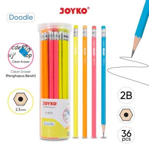 Pencil Pensil Joyko P-8131 2B 1 Drum 36 Pcs Doodle