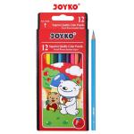 Joyko Pensil Warna Superior Quality Color Pencils Hexagonal Grip PB - 12Warna CP-12PB