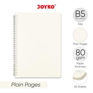 Notebook Diary Agenda Buku Catatan Joyko NB-732 60 Lembar - Plain