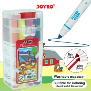 Pulpen Pena Warna Color Pen Joyko CLP-56 - CLP-56-12 Warna