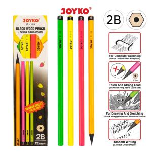 Pencil / Pensil Joyko P-115 / 2B / 1 BOX 12 PCS