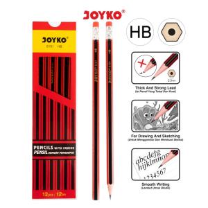 Pencil / Pensil Joyko 6151 / HB / 1 BOX 12 PCS