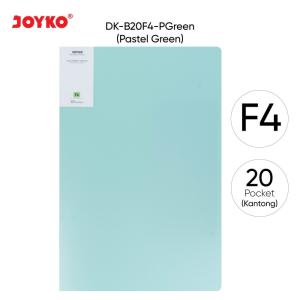 Document Keeper Clear Holder Map File Dokumen Folder Joyko F4 Pastel - DK-B20F4 Green