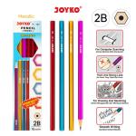 Pensil Pencil Joyko P-107 Metallic 2B 1 Box 12 Pcs