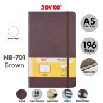 Notebook Buku Tulis Catatan Diary Agenda Joyko Hard Cover - A5-Dotted Brown