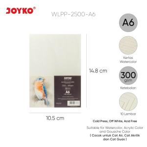 Watercolor Paper Kertas Cat Air 300 gsm 10 Sheets Joyko WLPP-2500 - A6