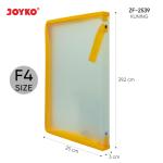 Zipper File Map Plastik Resleting Joyko ZF-2539 F4 - Kuning