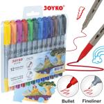 Color Pen Pulpen Pena Warna Joyko CLP-35 12 Warna Colors