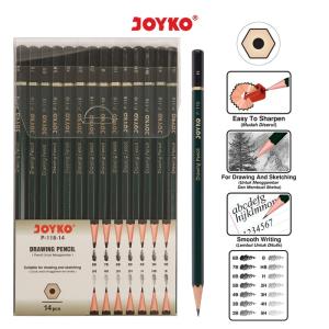 Drawing Pencil Pensil Menggambar Joyko P-118-14 1 Set 14 Pcs