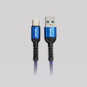 Rexus USB Kabel Data CB167C 1M Type C Fast Charging 2.4A - Biru