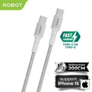 ROBOT Kabel Data RSCC200 Data Type C To Type C Original 2 Meter