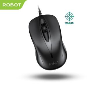 ROBOT Optical Mouse Office Wired M100 Mouse untuk PC / Laptop Original