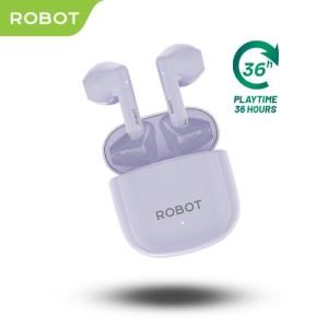 ROBOT TWS Wireless Earphone Airbuds T80 - Garansi 1 Tahun - T60 LIGHTPURPLE